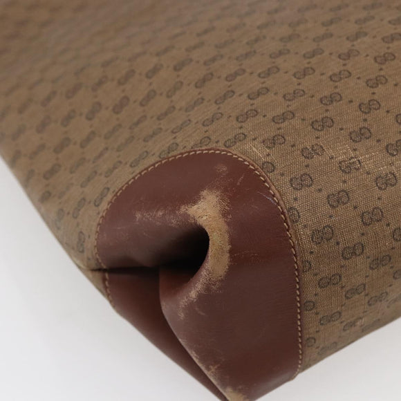 GUCCI Micro GG Supreme Web Sherry Line Bag PVC Beige 002 123 0131 Auth 148270