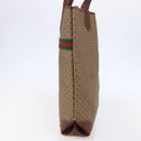 GUCCI Micro GG Supreme Web Sherry Line Bag PVC Beige 002 123 0131 Auth 148270-4