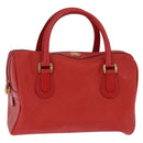GUCCI Micro GG Canvas Boston Bag Red Gold 002 115 0165 Auth 148271-1
