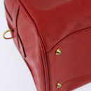 GUCCI Micro GG Canvas Boston Bag Red Gold 002 115 0165 Auth 148271-15