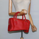 GUCCI Micro GG Canvas Boston Bag Red Gold 002 115 0165 Auth 148271-21