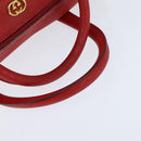 GUCCI Micro GG Canvas Boston Bag Red Gold 002 115 0165 Auth 148271-7