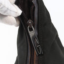 GUCCI Shoulder Bag Nylon Khaki Silver 001 1955 Auth 148272-10