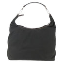 GUCCI Shoulder Bag Nylon Khaki Silver 001 1955 Auth 148272-13