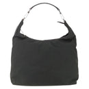 GUCCI Shoulder Bag Nylon Khaki Silver 001 1955 Auth 148272-2
