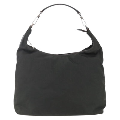 GUCCI Shoulder Bag Nylon Khaki Silver 001 1955 Auth 148272 - 0