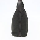 GUCCI Shoulder Bag Nylon Khaki Silver 001 1955 Auth 148272-4