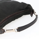 GUCCI Shoulder Bag Nylon Khaki Silver 001 1955 Auth 148272-7