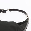 GUCCI Shoulder Bag Nylon Khaki Silver 001 1955 Auth 148272-8