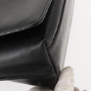 GUCCI Shoulder Bag Leather Black Silver Auth 148273-8