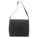 GUCCI Shoulder Bag Leather Black Silver Auth 148273-13
