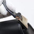 GUCCI Shoulder Bag Leather Black Silver Auth 148273-9