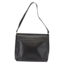 GUCCI Shoulder Bag Leather Black Silver Auth 148273-2