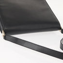 GUCCI Shoulder Bag Leather Black Silver Auth 148273-6