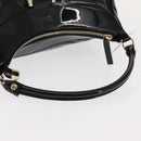 GUCCI Abbey Shoulder Bag Enamel Black Gold 189833 Auth 148274-7