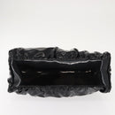 GUCCI Abbey Shoulder Bag Enamel Black Gold 189833 Auth 148274-5