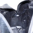 GUCCI Hand Bag Enamel 2way Black Silver 000 1274 0505 Auth 148275-21