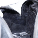 GUCCI Hand Bag Enamel 2way Black Silver 000 1274 0505 Auth 148275-22