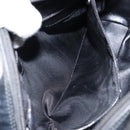 GUCCI Hand Bag Enamel 2way Black Silver 000 1274 0505 Auth 148275-23