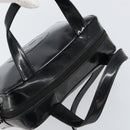 GUCCI Hand Bag Enamel 2way Black Silver 000 1274 0505 Auth 148275-6