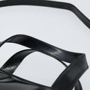 GUCCI Hand Bag Enamel 2way Black Silver 000 1274 0505 Auth 148275-14