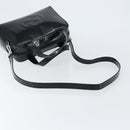 GUCCI Hand Bag Enamel 2way Black Silver 000 1274 0505 Auth 148275-8