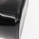 GUCCI Bamboo Vanity Pouch Enamel Black Gold 032 1705 0150 Auth 148276-15