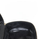 GUCCI Bamboo Vanity Pouch Enamel Black Gold 032 1705 0150 Auth 148276-18