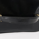 GUCCI Bamboo Vanity Pouch Enamel Black Gold 032 1705 0150 Auth 148276-7