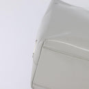 PRADA Hand Bag Enamel Gray Auth 148279-14