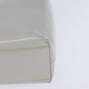 PRADA Hand Bag Enamel Gray Auth 148279-15