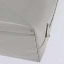 PRADA Hand Bag Enamel Gray Auth 148279-9