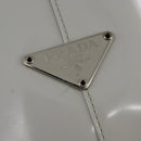 PRADA Hand Bag Enamel Gray Auth 148279-17