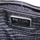 PRADA Hand Bag Enamel Gray Auth 148279-10
