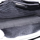 PRADA Hand Bag Enamel Gray Auth 148279-11