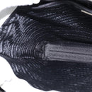 PRADA Hand Bag Enamel Gray Auth 148279-19