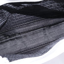 PRADA Hand Bag Enamel Gray Auth 148279-20