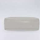 PRADA Hand Bag Enamel Gray Auth 148279-5