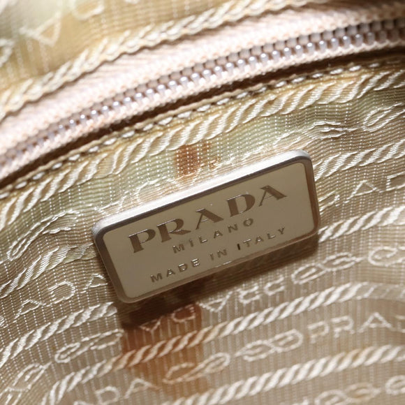 PRADA Shoulder Bag Nylon Ivory Auth 148280