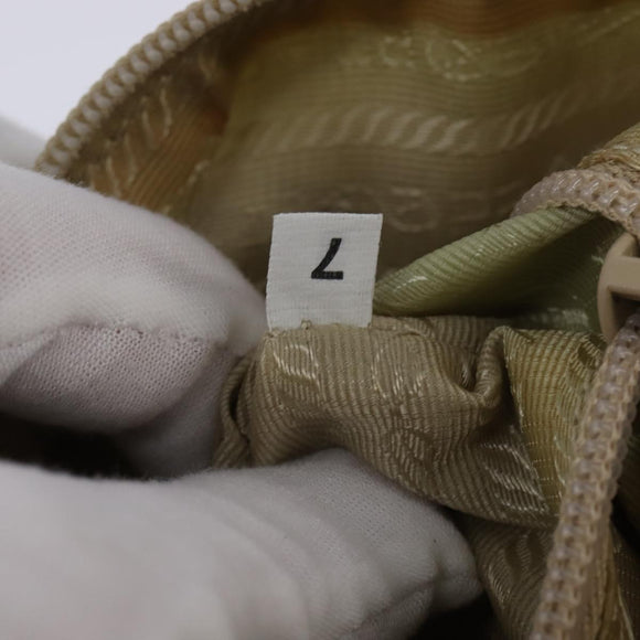 PRADA Shoulder Bag Nylon Ivory Auth 148280