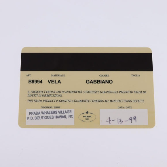 PRADA Shoulder Bag Nylon Ivory Auth 148280