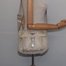 PRADA Shoulder Bag Nylon Ivory Auth 148280-24