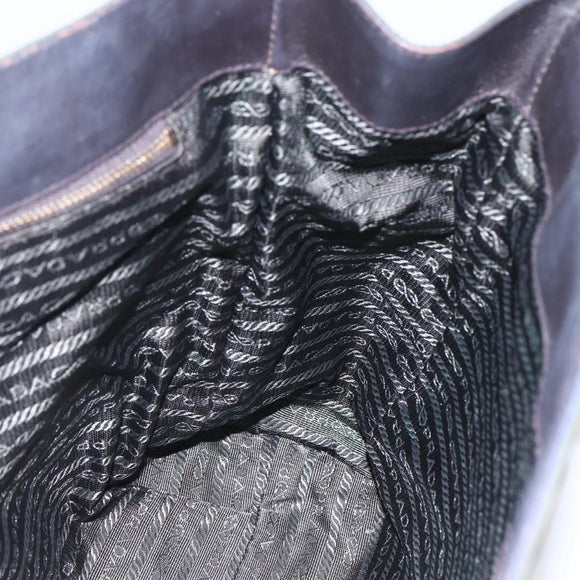 PRADA Tote Bag Nylon Khaki Gold Auth 148282