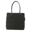 PRADA Tote Bag Nylon Khaki Gold Auth 148282-2