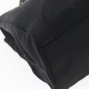 PRADA Chain Shoulder Bag Nylon Black Gold Auth 148283-16