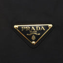 PRADA Chain Shoulder Bag Nylon Black Gold Auth 148283-17