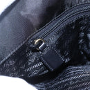 PRADA Chain Shoulder Bag Nylon Black Gold Auth 148283-19