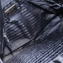 PRADA Chain Shoulder Bag Nylon Black Gold Auth 148283-11