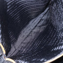 PRADA Chain Shoulder Bag Nylon Black Gold Auth 148283-23