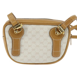 GUCCI Micro GG Supreme Shoulder Bag PVC Beige Gold 007 067 0523 Auth 148285 - 0